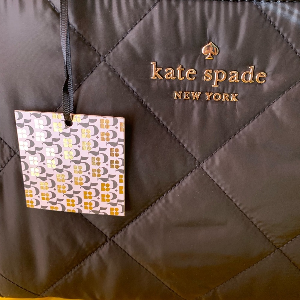 Watson lane quilted Sam kate spade black crossbody - Picture 2 of 7